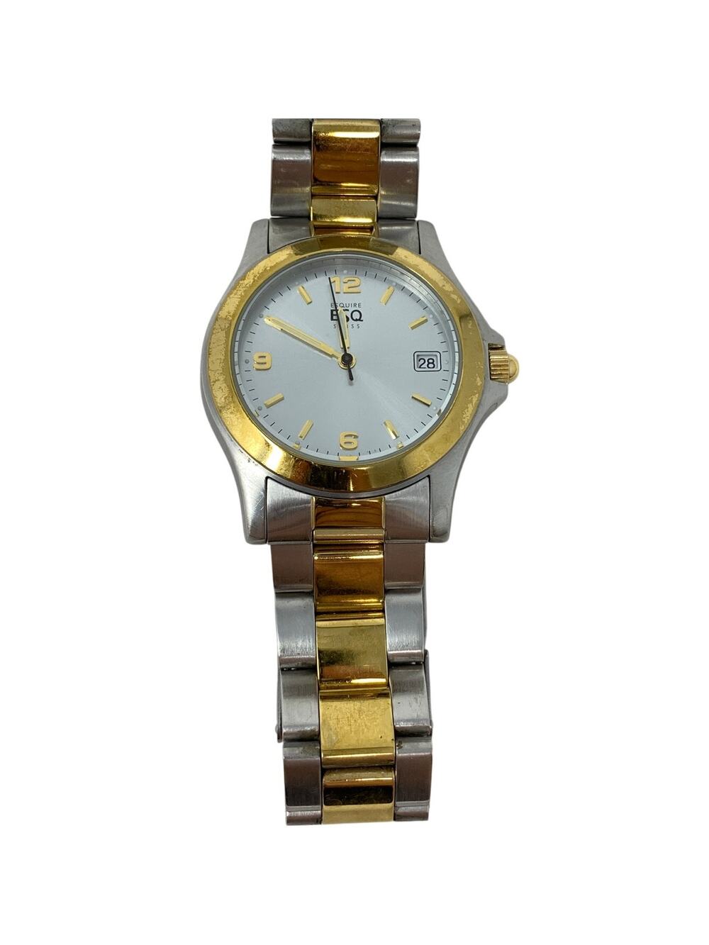 Esquire ESQ Swiss Mens Watch Stainless Steel Water Resistant Gold Silver Tone